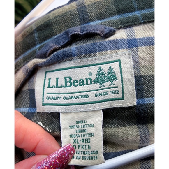 Vintage LL Bean oversized plaid lined shacket 🍂 - Picture 6 of 7
